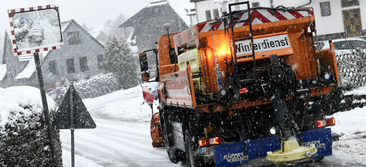 Winterdienst im Einsatz.