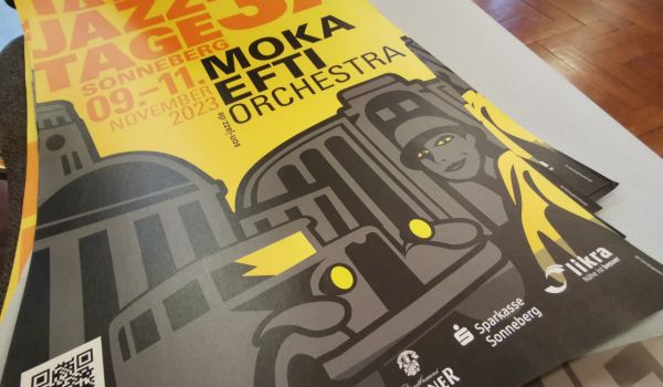 Flyer mit der Aufschrift: 37. Jazz Tage Sonneberg.