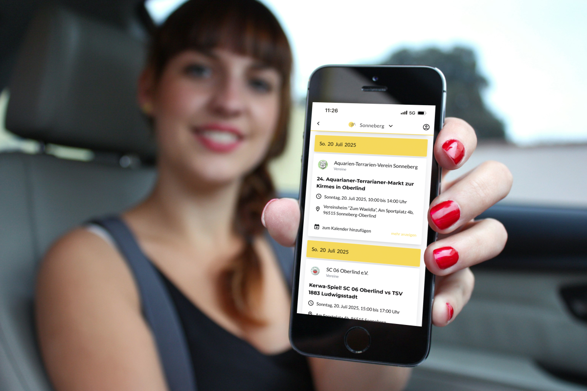 Frau mit Handy