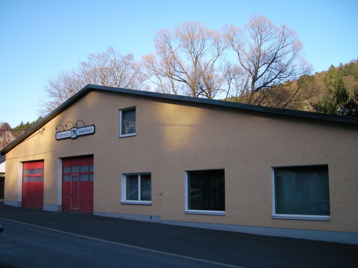 Feuerwehrgebäude in Haselbach.