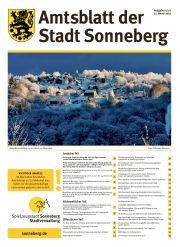 Link: Amtsblatt der Stadt Sonneberg, Ausgabe Januar 2022 herunterladen.