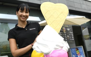 Eis aus eigener Herstellung gibt es im Stadt-Café. (Foto: Carl-Heinz Zitzmann)