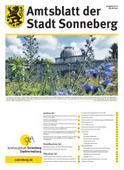 Link: Amtsblatt der Stadt Sonneberg, Ausgabe Juli 2021 herunterladen.