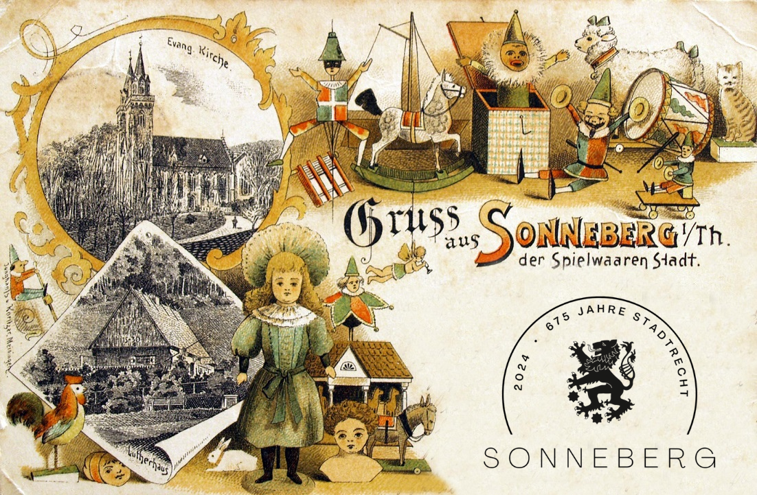 Historische Postkarte von Sonneberg